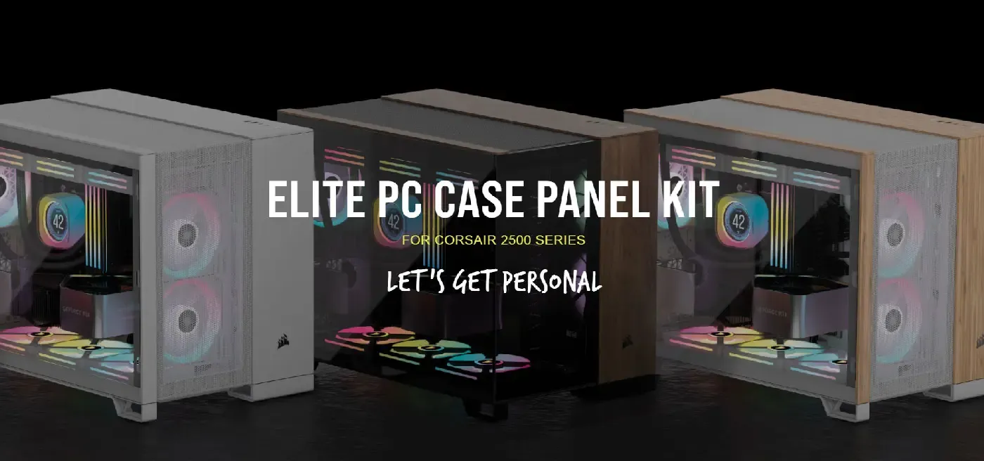 Corsair 2500 Series Elite PC Case Panel Kit in Obsidian